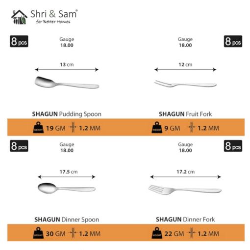 Shri & Sam Stainless Steel Shagun Dinner Set (101 Pcs Set) - Image 5
